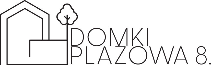 Czarnylogotyp dla Domki Plażowa 8.